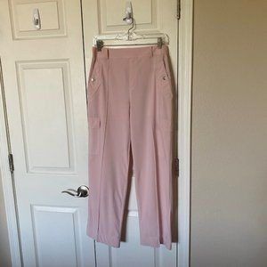 Athleta Vienna Cargo Pants Pink Women's Size 8 Pull-On Pockets Stretch